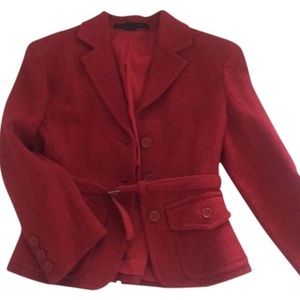 Vintage Express Red Wool Coat